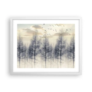 Poster in white frmae - Spirits of the Forest - 50x40 cm