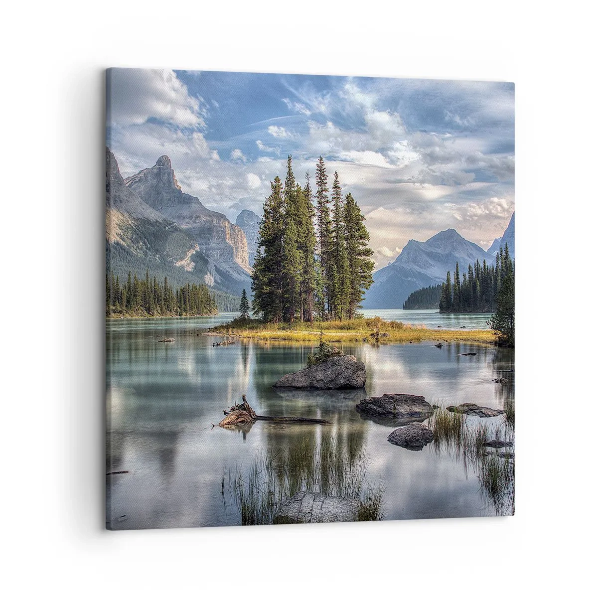 Canvas picture - By Big and Clear Waters - 50x50 cm