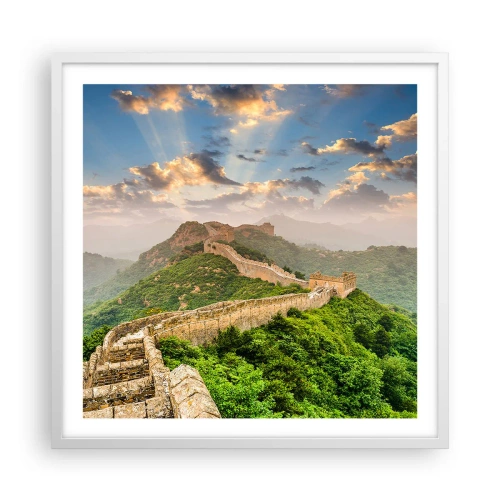 Poster in white frmae - Neverending Grandeur - 60x60 cm