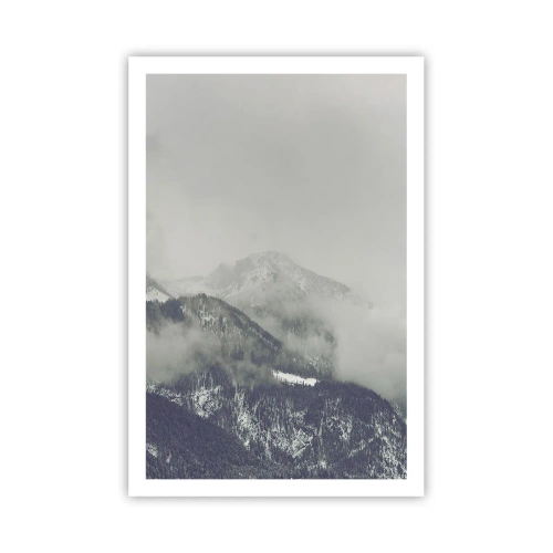 Poster - Foggy valley - 61x91 cm