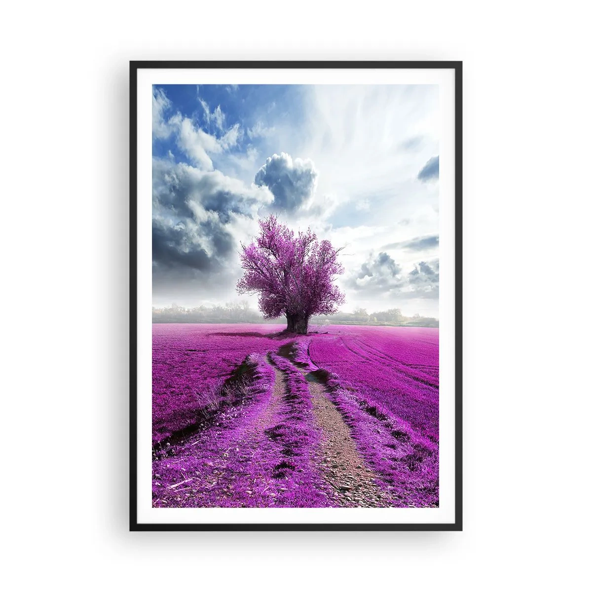 Poster in black frame - Heathland Charm - 70x100 cm