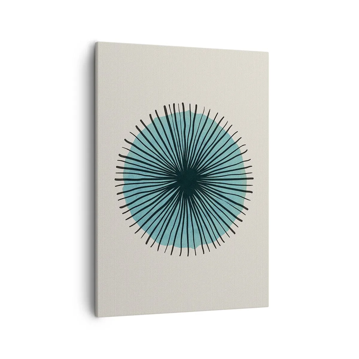 Canvas picture - Rays on Blue - 50x70 cm