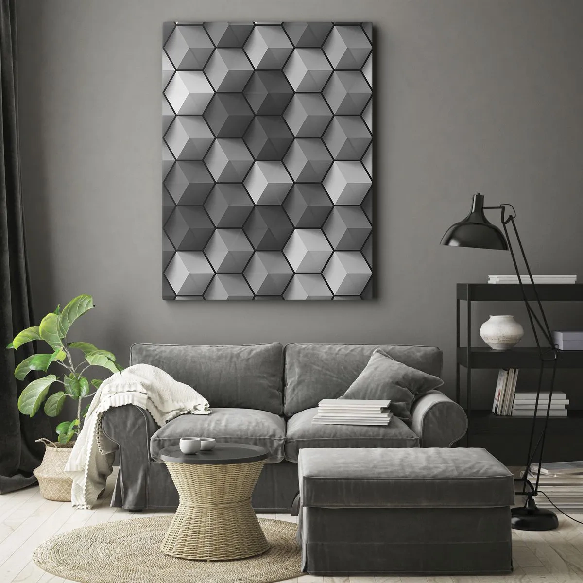 Canvas picture - Cubist Jigsaw - 50x70 cm