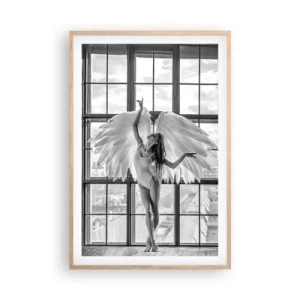 Poster in light oak frame - City of Angels? - 61x91 cm