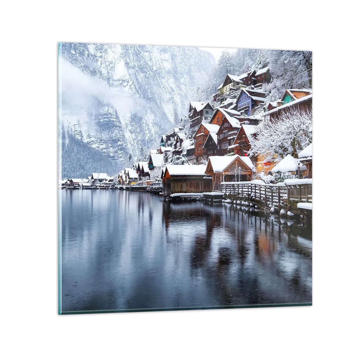 Glass picture - In Winter Decoration - 50x50 cm