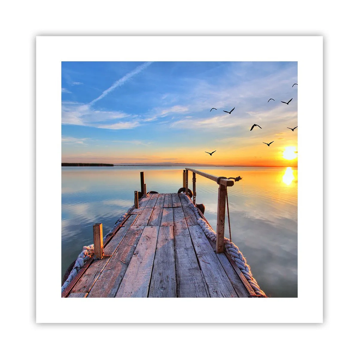 Poster - Walk towards the Sun - 40x40 cm