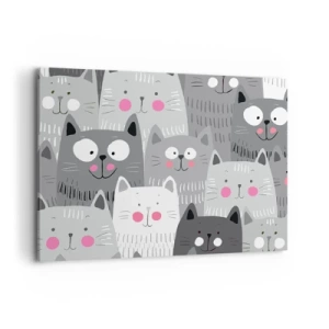 Canvas picture - Cat's World - 100x70 cm