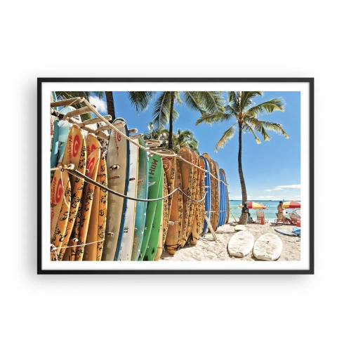 Poster in black frame - Sunny Fun - 100x70 cm