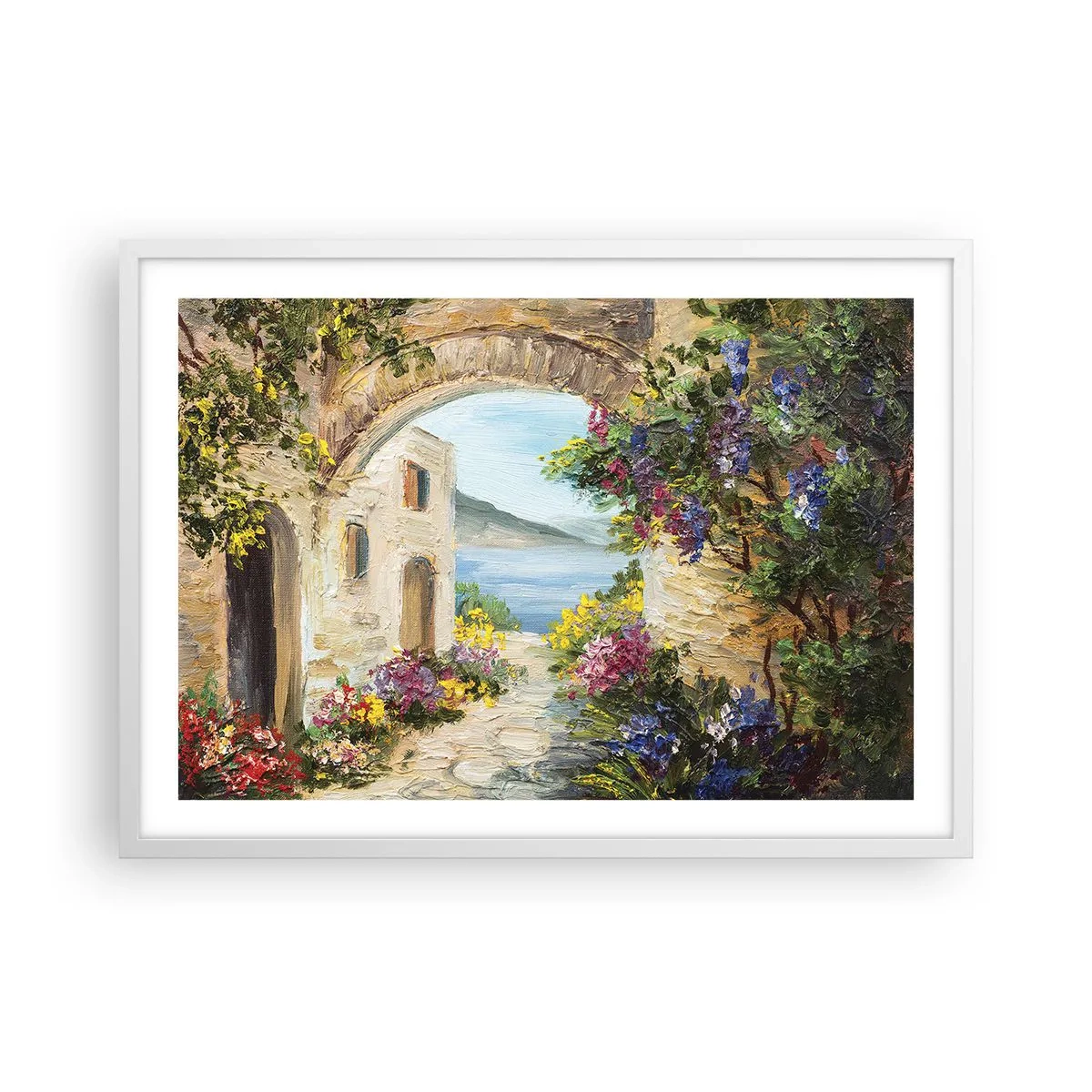Poster in white frmae - Charm of a Sea Province - 70x50 cm