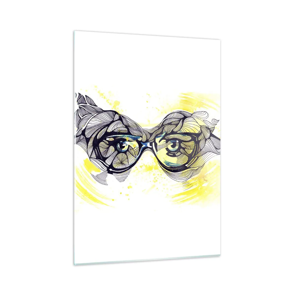 Glass picture - Through Blue Glasses - 50x70 cm