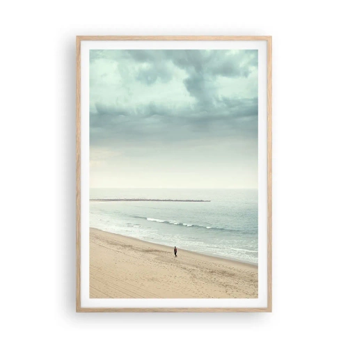 Poster in light oak frame - In Search of Quiet - 70x100 cm