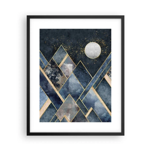 Poster in black frame - Geometrical Landscape - 40x50 cm