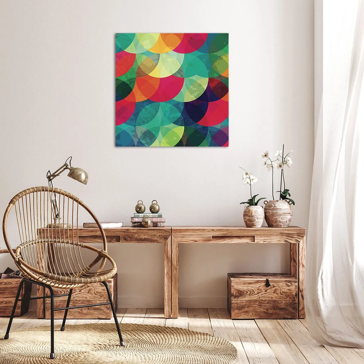 Canvas picture - Into the Rainbow - 40x40 cm