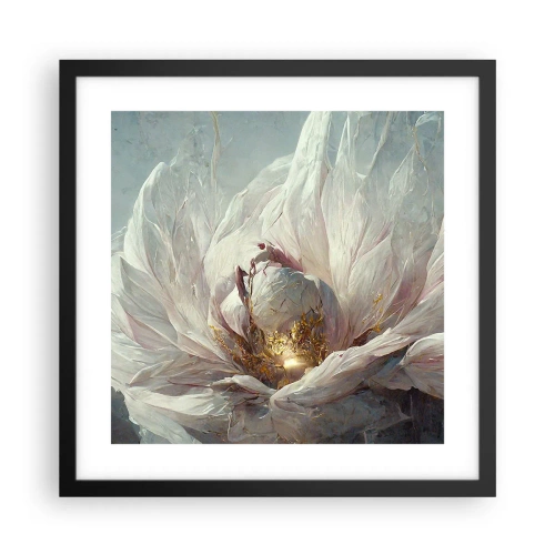 Poster in black frame - It Blooms Once Every Hunderd Years - 40x40 cm