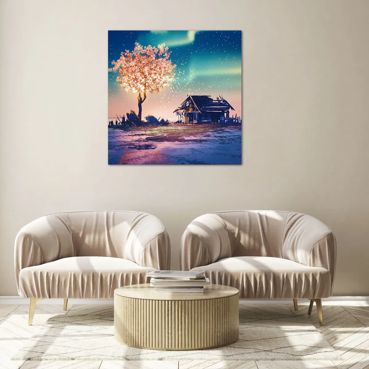 Glass picture - Nature Does Not Pass Away - 50x50 cm