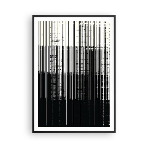 Poster in black frame - Waves and Vibrations - 70x100 cm
