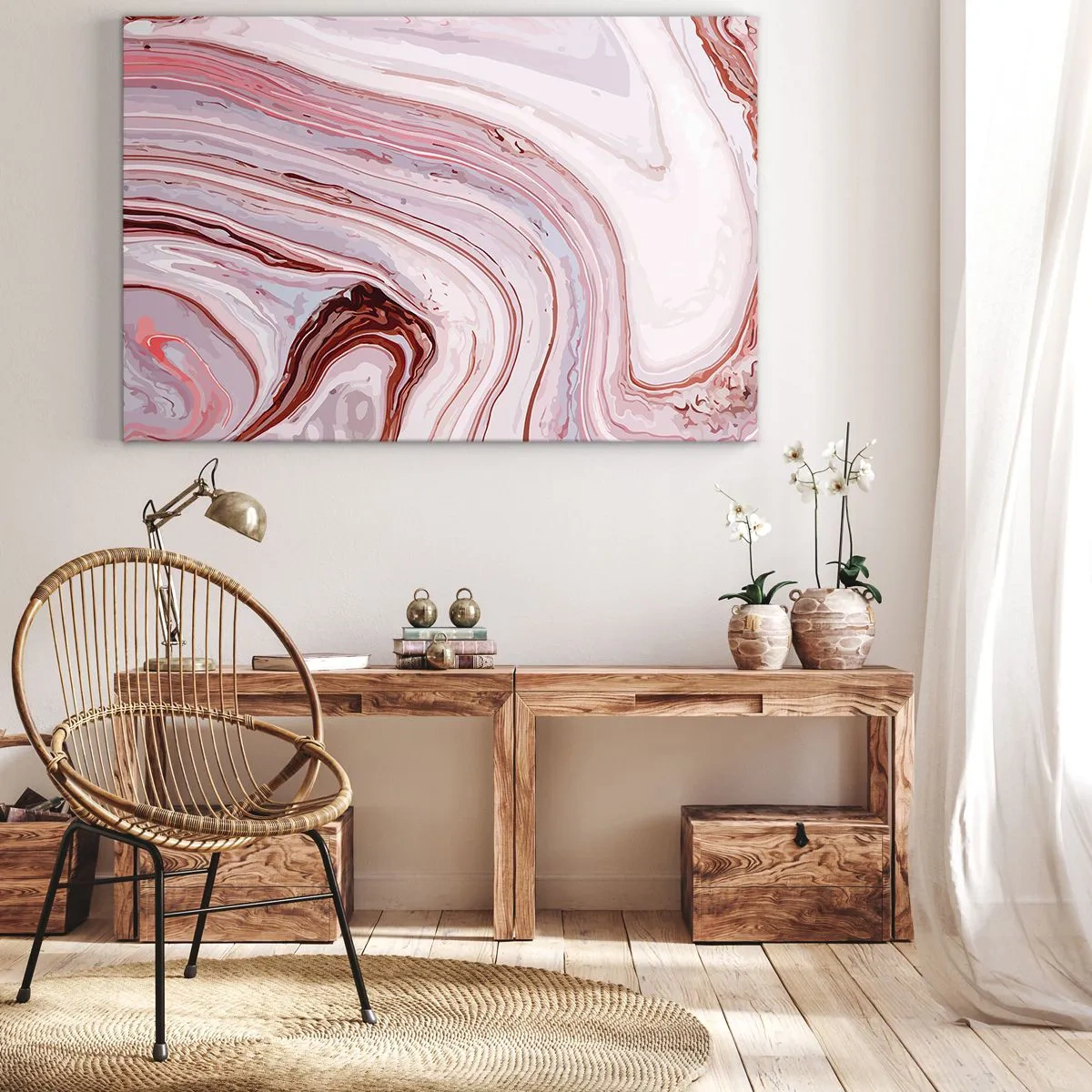 Canvas picture - Straight then to the Bottom Right - 100x70 cm
