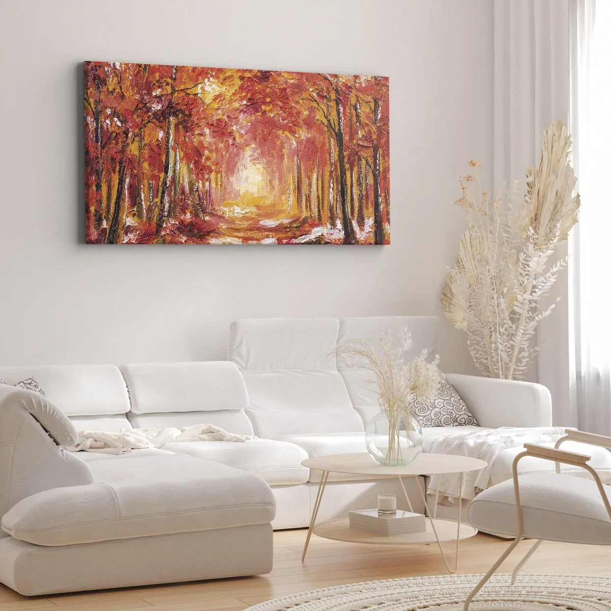 Canvas picture - Copper Forest - 160x50 cm