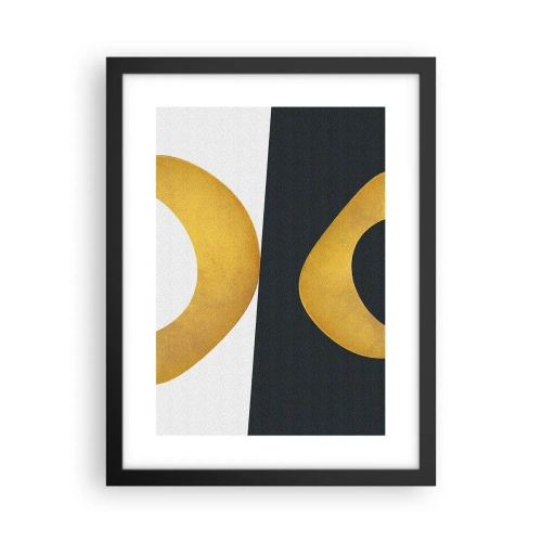 Poster in black frame - First Of All: Gold - 30x40 cm