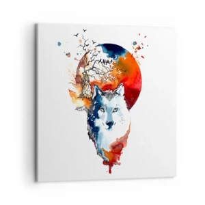 Canvas picture - Face to Face With the Night - 60x60 cm