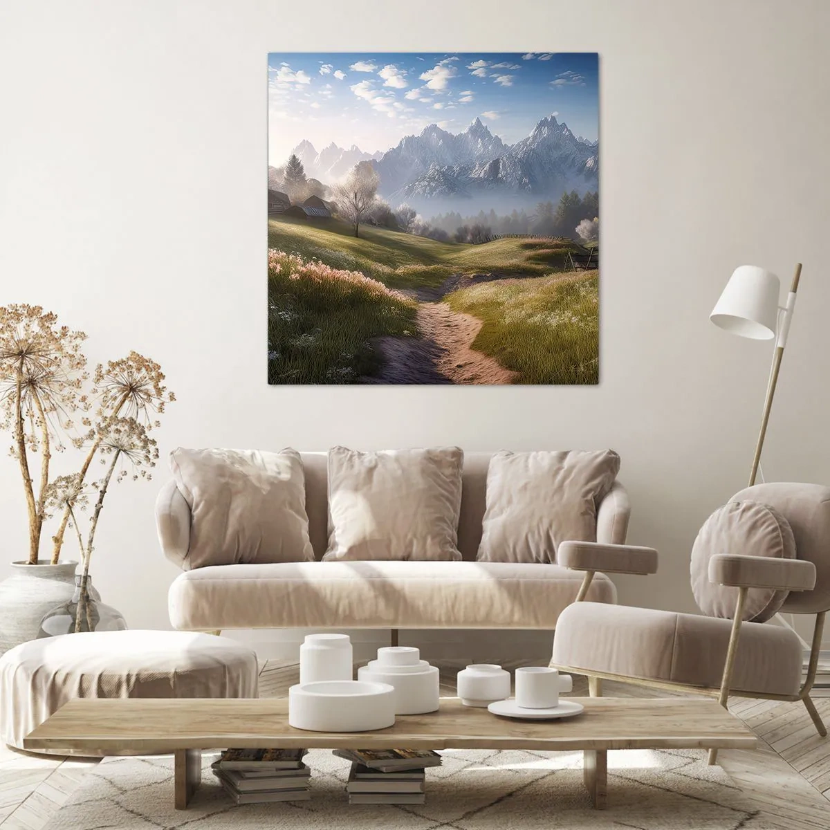 Canvas picture - Quiet Valley - 60x60 cm