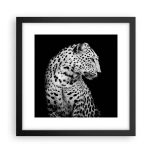 Poster in black frame - A Perfect Right Profile  - 30x30 cm