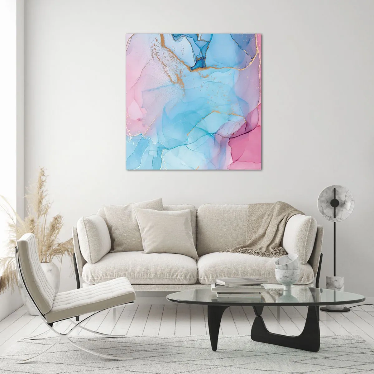 Glass picture - Encounter and Permeation - 60x60 cm