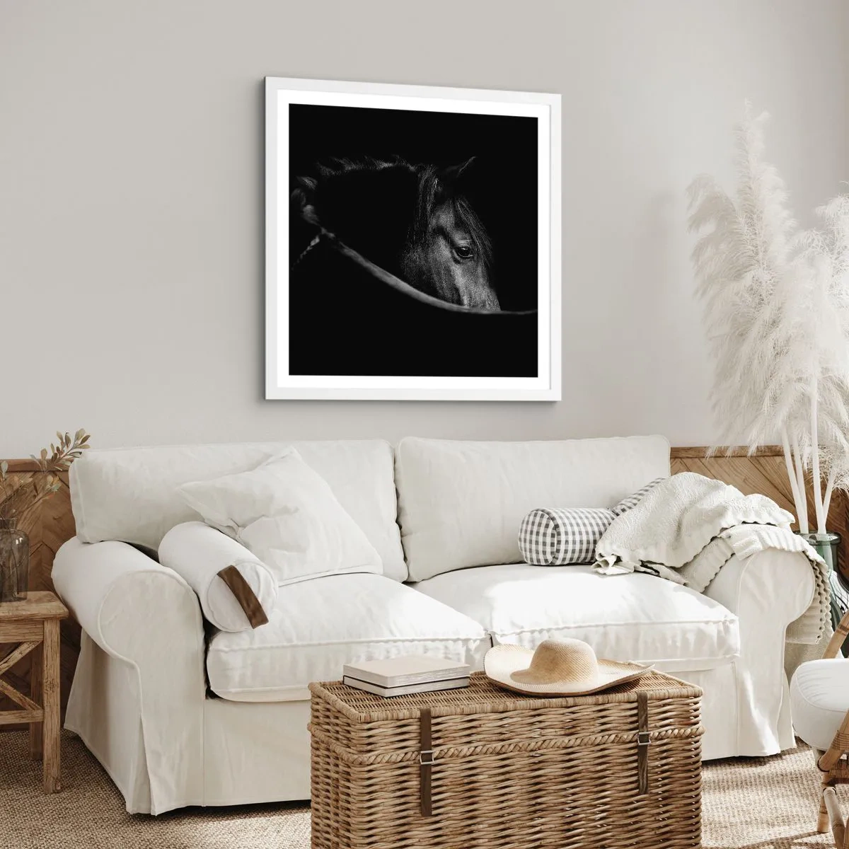 Poster in white frmae - Black Prince - 30x30 cm