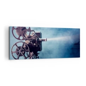 Canvas picture - Once Upon a Time at the Cinema - 100x40 cm