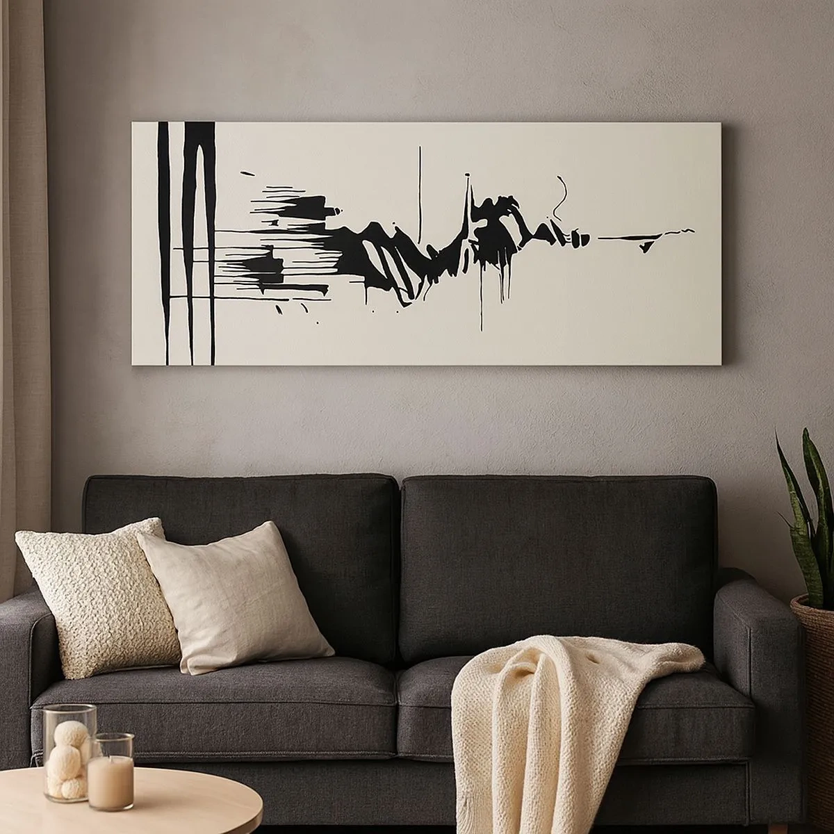 Canvas picture - Hasty Abstract - 100x40 cm