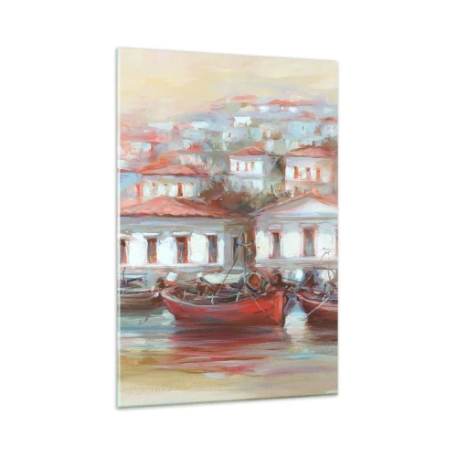 Glass picture - Happy Town - 80x120 cm