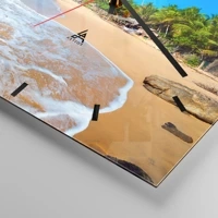 Clock face with lines