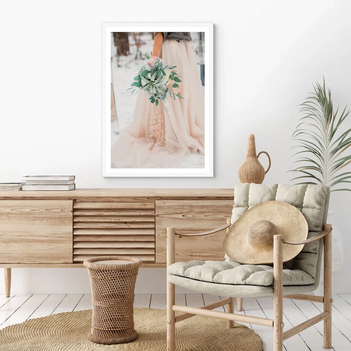 Poster in white frmae - And They Lived Long and Happily - 30x40 cm