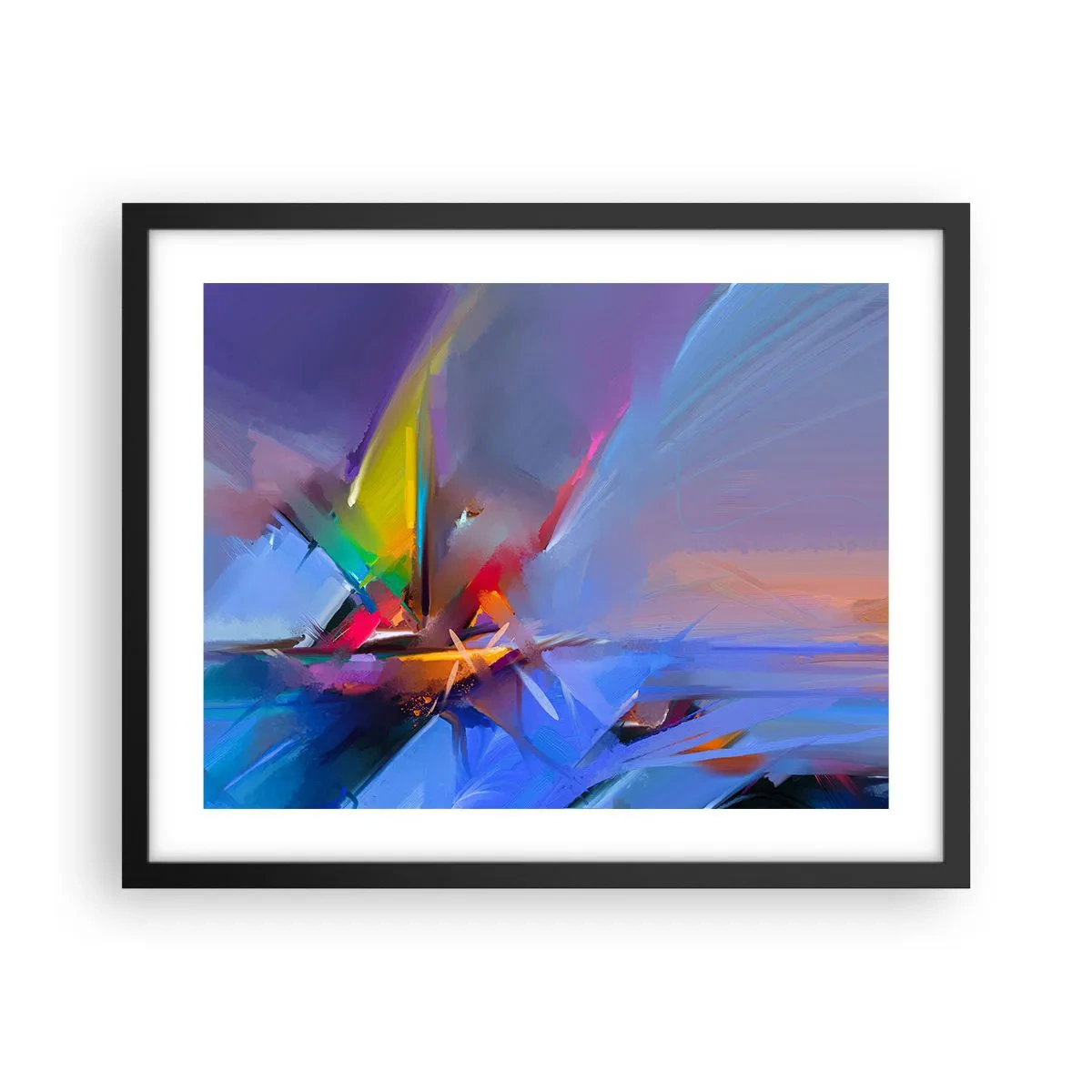 Poster in black frame - Flew like s Bird - 50x40 cm