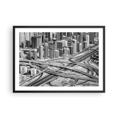 Poster in black frame - Dubai - Impossible City - 70x50 cm