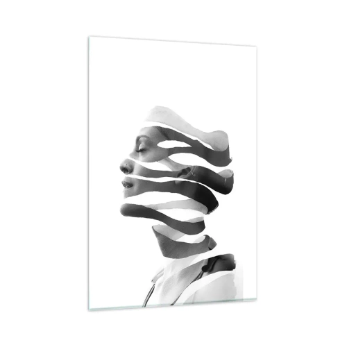 Glass picture - Surrealistic Portrait - 80x120 cm