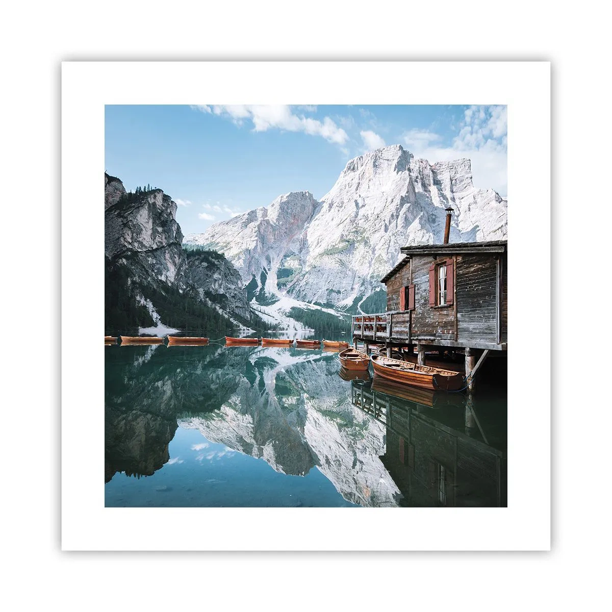 Poster - Crystal, Mountain Morning - 40x40 cm