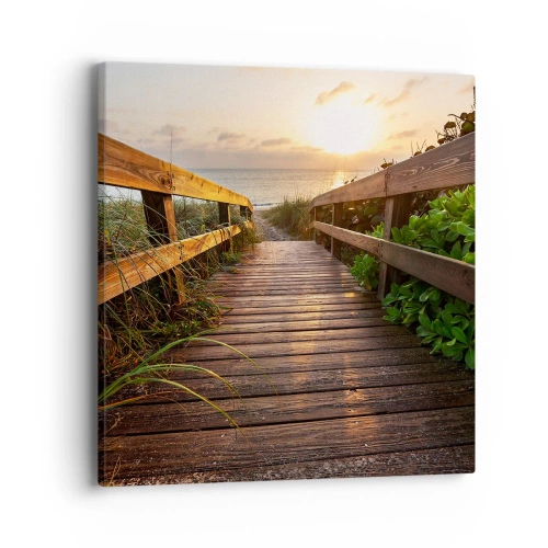 Canvas picture - Straigh to the Shore - 40x40 cm