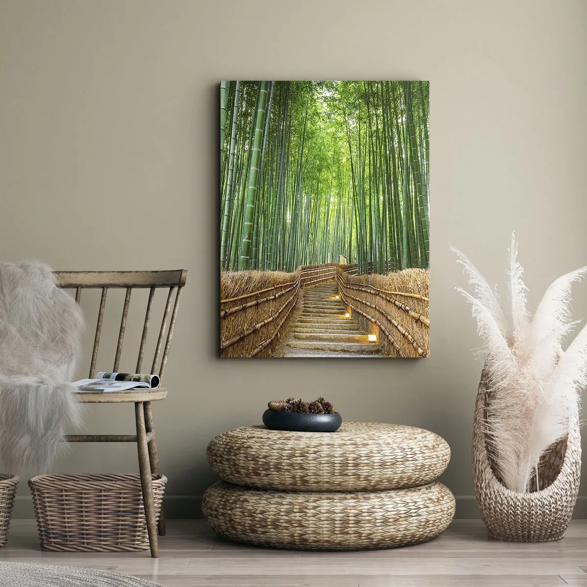 Canvas picture - Essence of Asian Nature - 45x80 cm