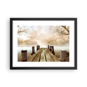 Poster in black frame - Gentle Sadness of Autumn - 40x30 cm