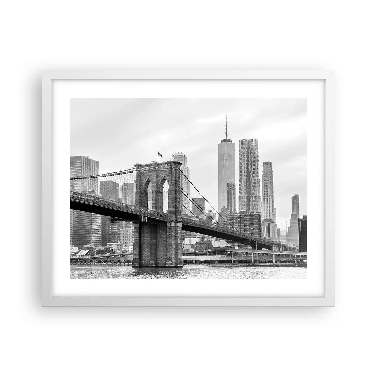 Poster in white frmae - New York Style  - 50x40 cm