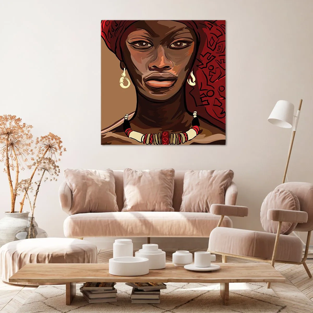 Canvas picture - Ebony Venus - 70x70 cm