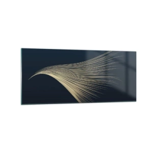 Glass picture - Like Angel's Hair - 120x50 cm