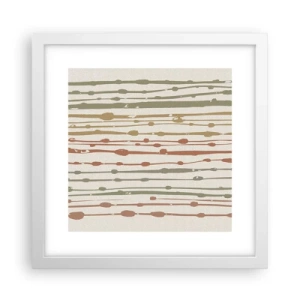 Poster in white frmae - Musical Colour Notation - 30x30 cm