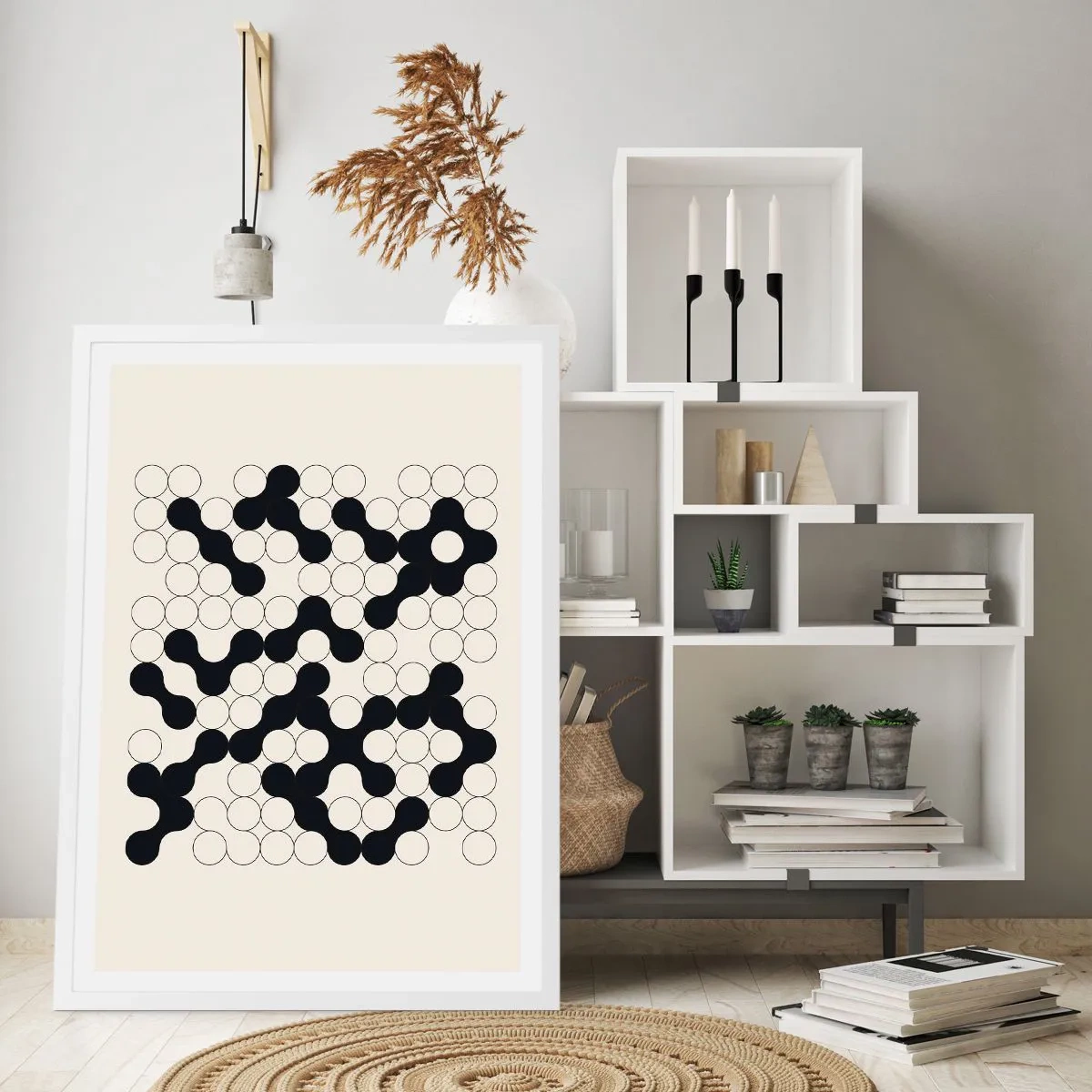 Poster in white frmae - Chinese Play - Variation - 70x100 cm