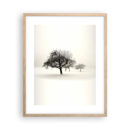 Poster in light oak frame - Winter Dream - 40x50 cm