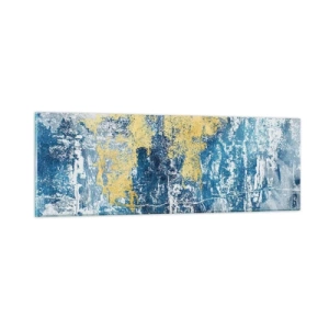 Glass picture - Abstract Full of Optimism - 90x30 cm