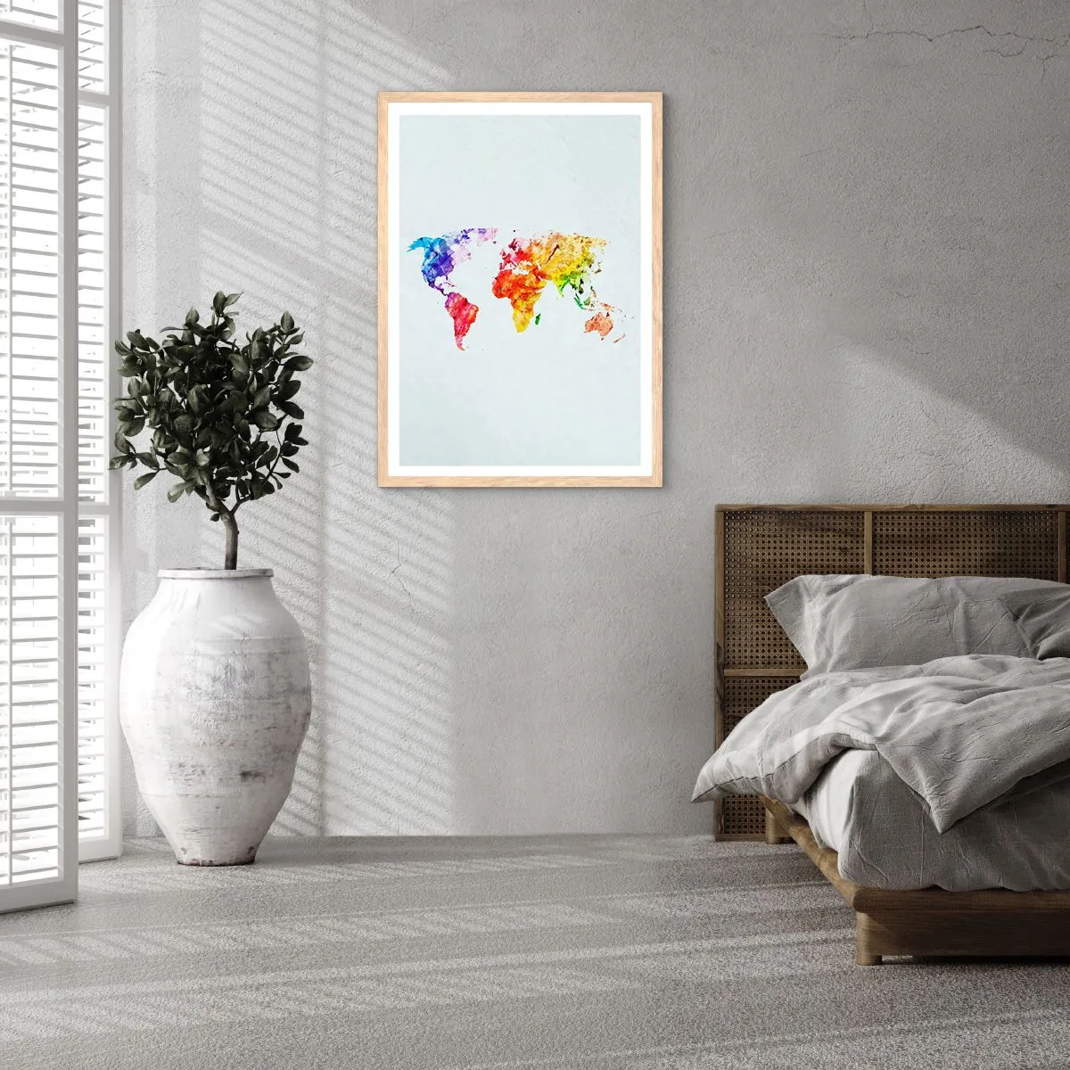 Poster in light oak frame - All Colours of Light - 30x40 cm
