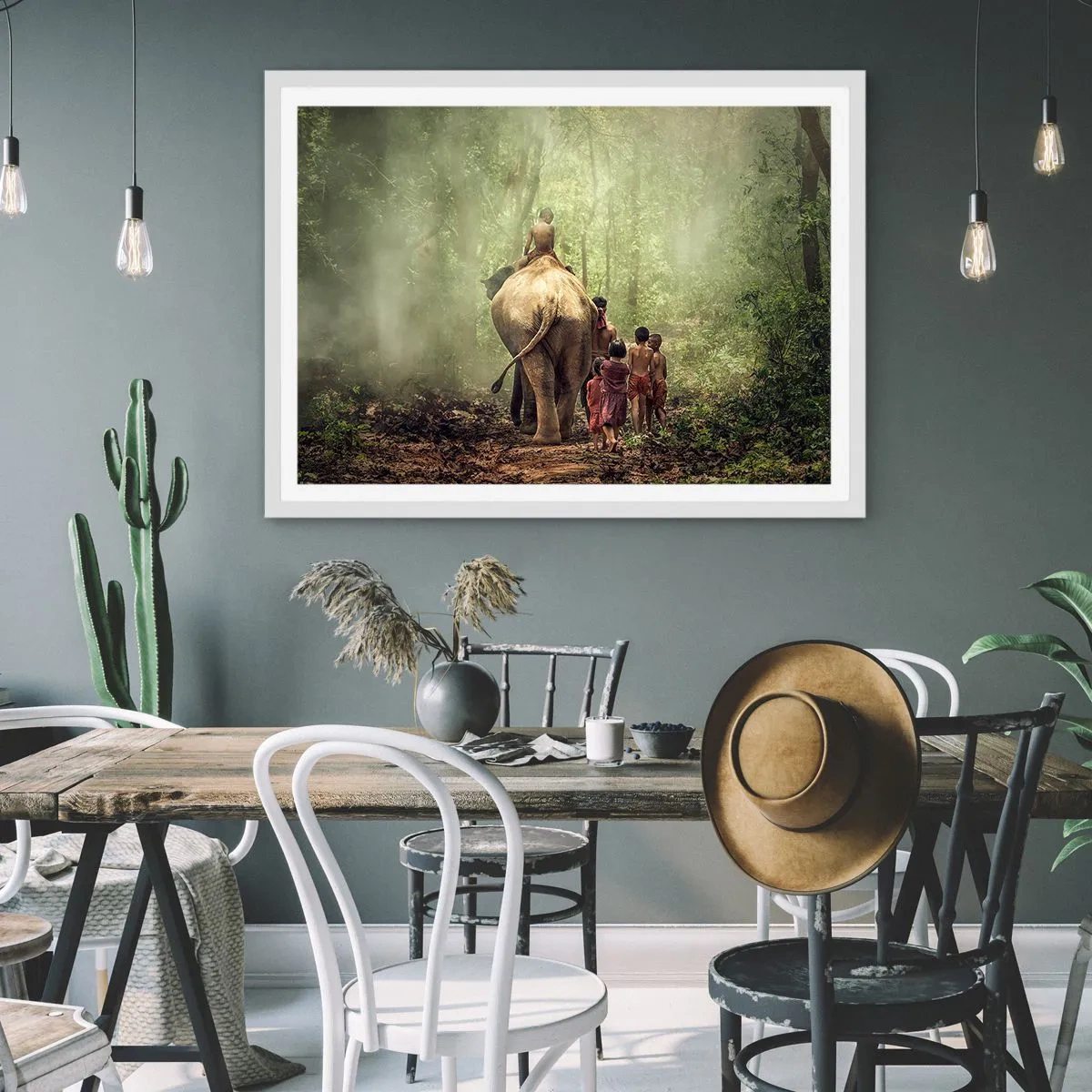 Poster in white frmae - New Jungle Book - 40x30 cm