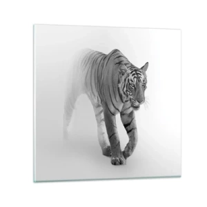 Glass picture - Crouching in Fog - 60x60 cm